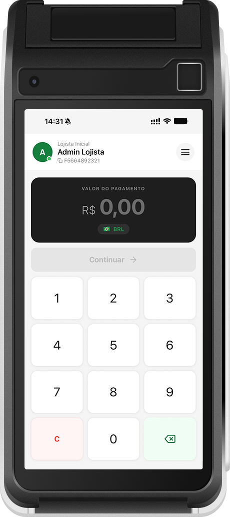 Terminal de pagamento FD Capital